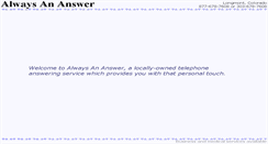 Desktop Screenshot of always-an-answer.com