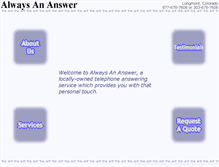 Tablet Screenshot of always-an-answer.com